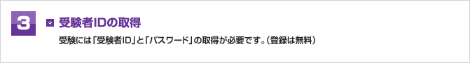 受験者IDの取得